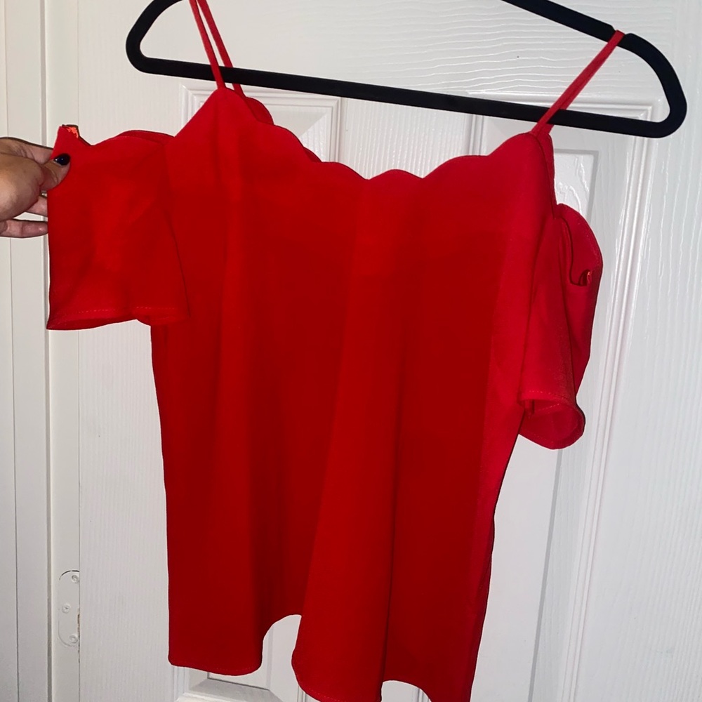 Cold shoulder blouse